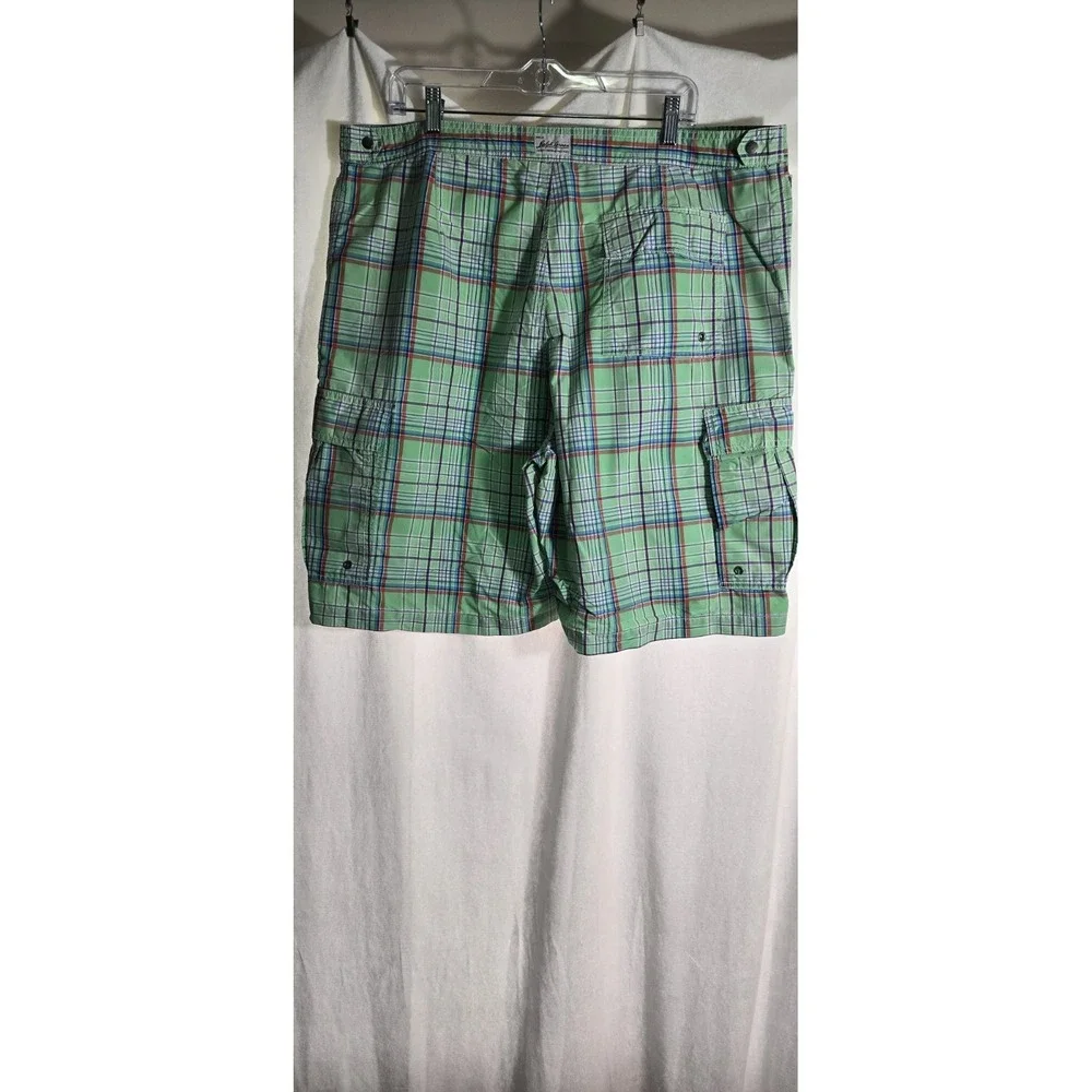 Polo Ralph Lauren Swim‎ Trunks Mens Large Plaid Lined Beach Shorts Vintage 40